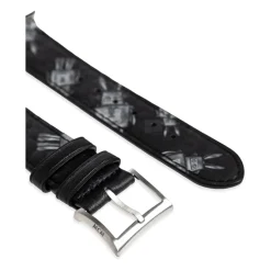 Embossed Monogram Leather Apple Watch Band