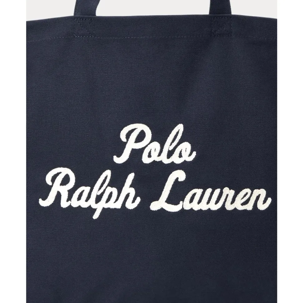Embroidered Canvas Tote Large