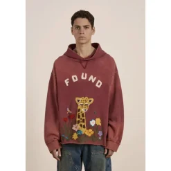 Embroidered Wildlife Hoodie