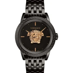 Empire Herreklokke Svart Stål 3D Medusa Logo
