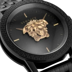 Empire Herreklokke Svart Stål 3D Medusa Logo