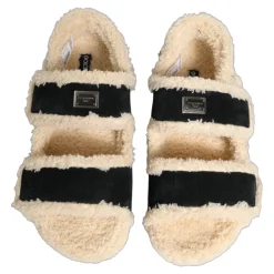 Faux-fur Slides