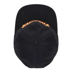 Flame Brodert Snapback Lue Svart