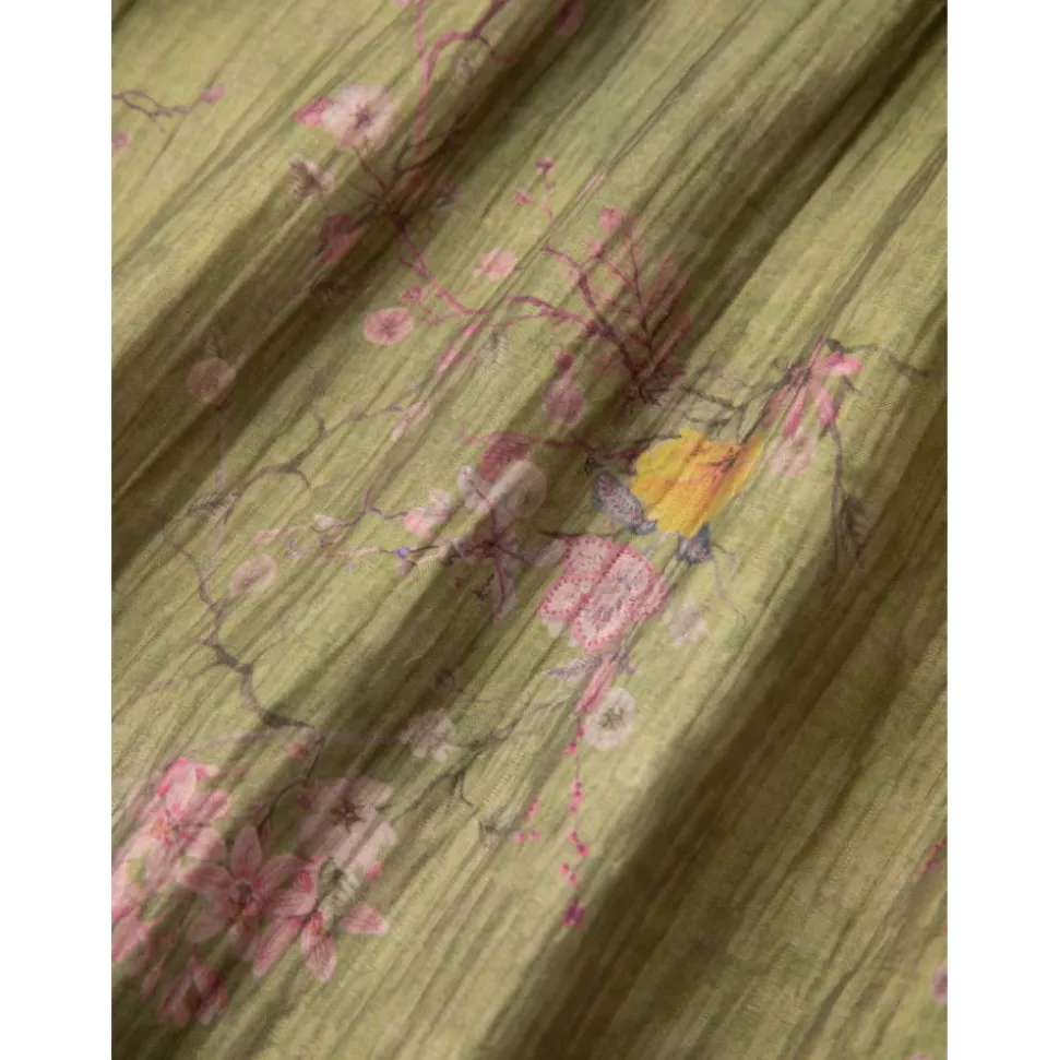 Floral Moss LS Camp Shirt