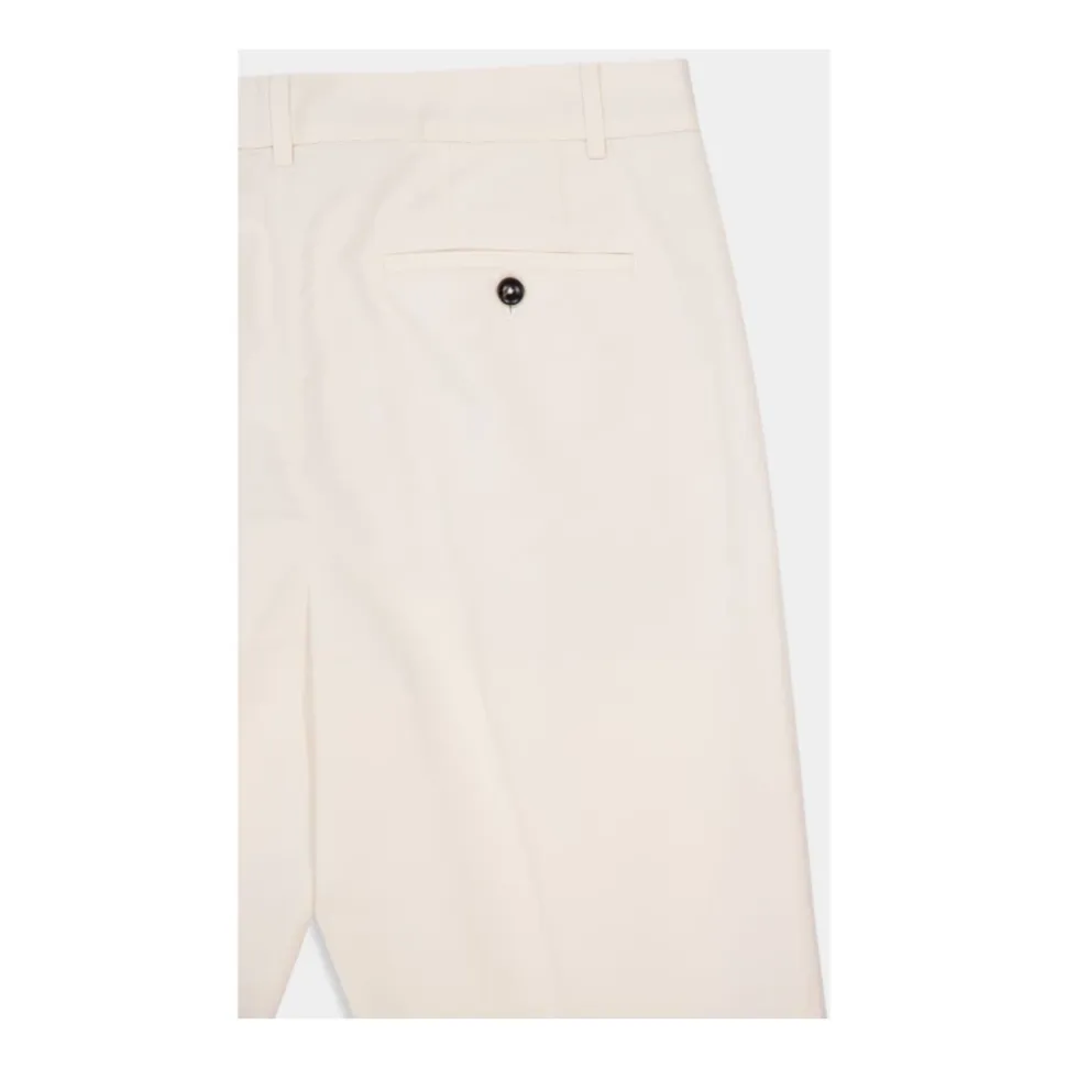 Fluid Poplin Double Pleat Pant