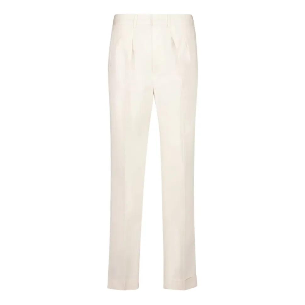 Fluid Poplin Double Pleat Pant