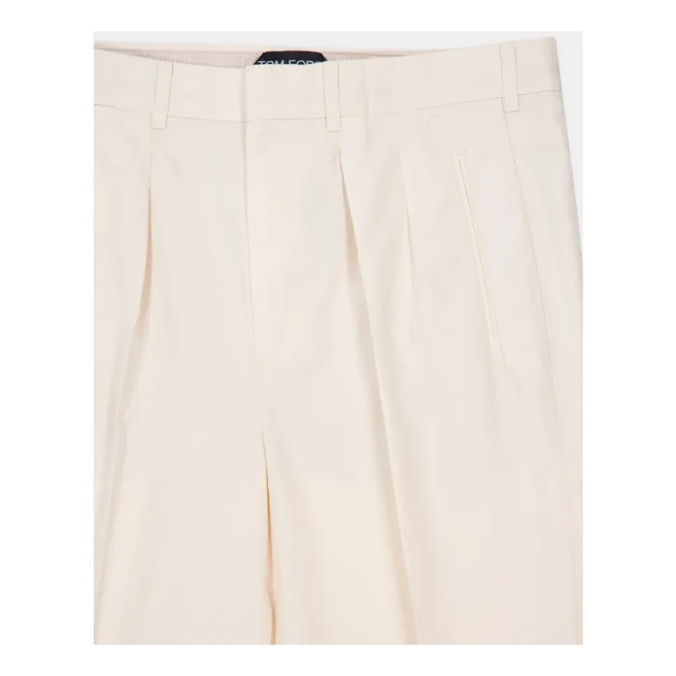 Fluid Poplin Double Pleat Pant