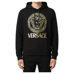 Gold Medusa Logo Hoodie
