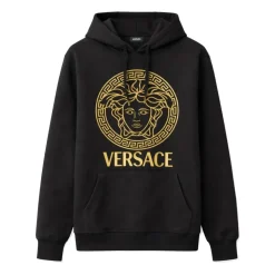 Gold Medusa Logo Hoodie
