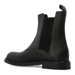 Grained Leather Chelsea Boots