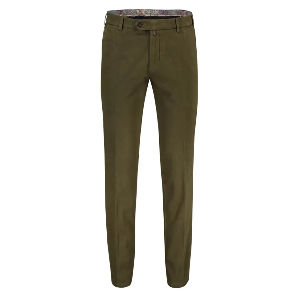 Grønn Bomull Chino Bukser