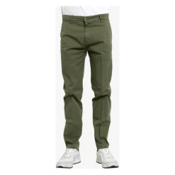 Grønn Bomull Slim Fit Bukser