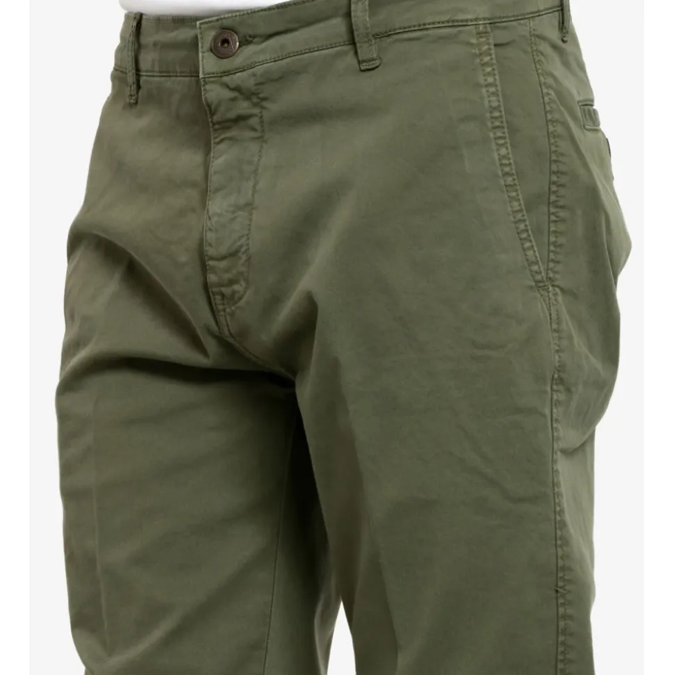 Grønn Bomull Slim Fit Bukser