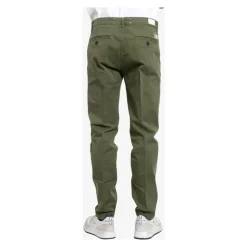 Grønn Bomull Slim Fit Bukser