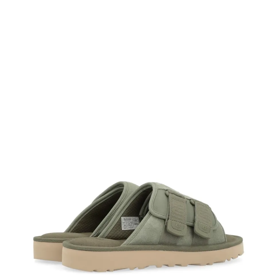Grønn Semsket Stropp Sandal