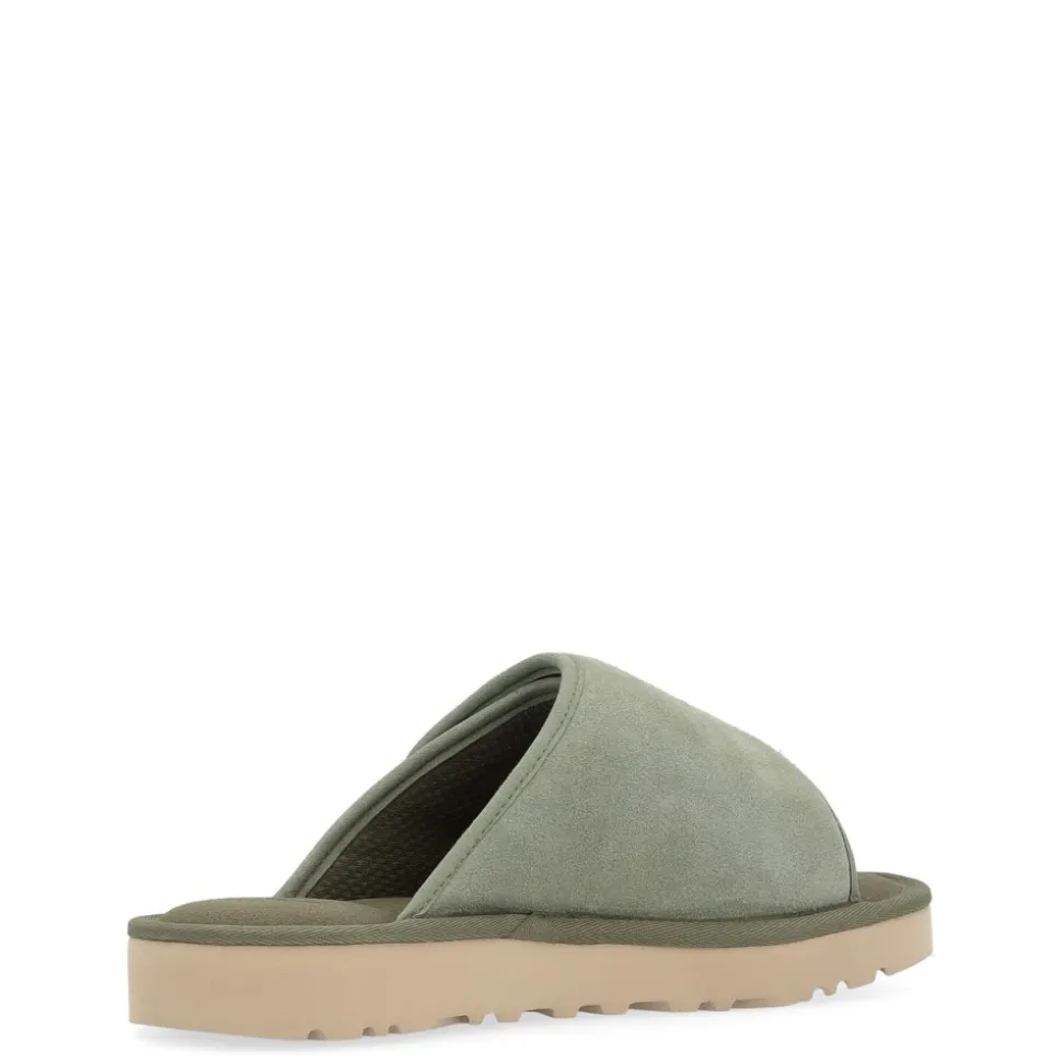 Grønn Semsket Stropp Sandal