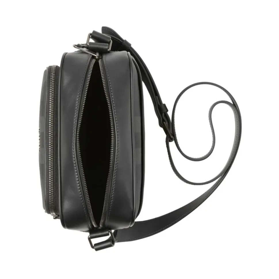 Grå Rutete Mønster Bum Bag