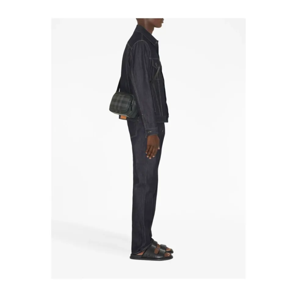 Grå Rutete Mønster Bum Bag