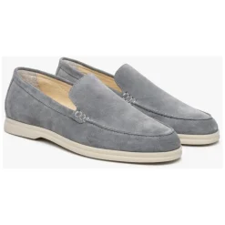 Grå Velour Loafers