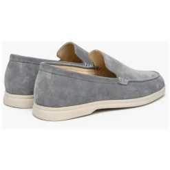 Grå Velour Loafers