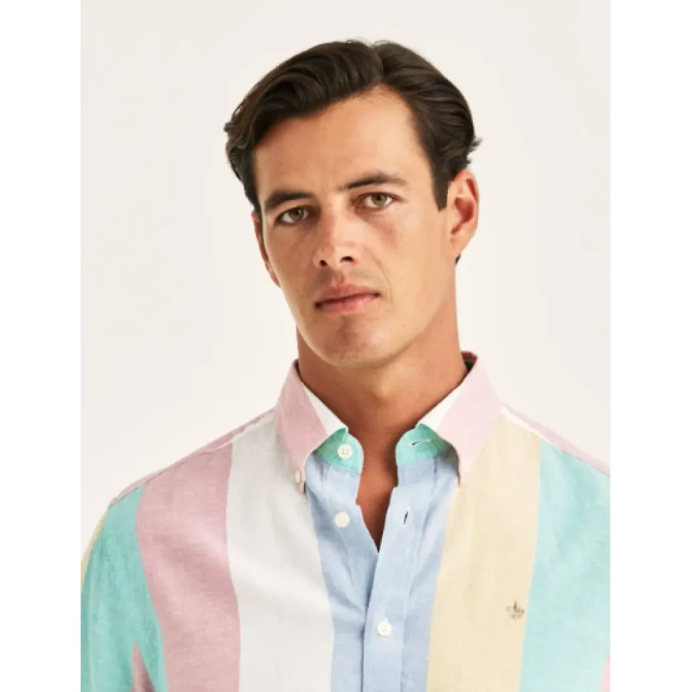 Happy Linen Stripe Shirt