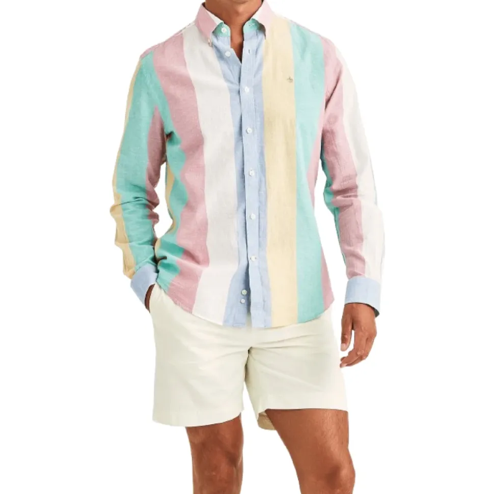 Happy Linen Stripe Shirt