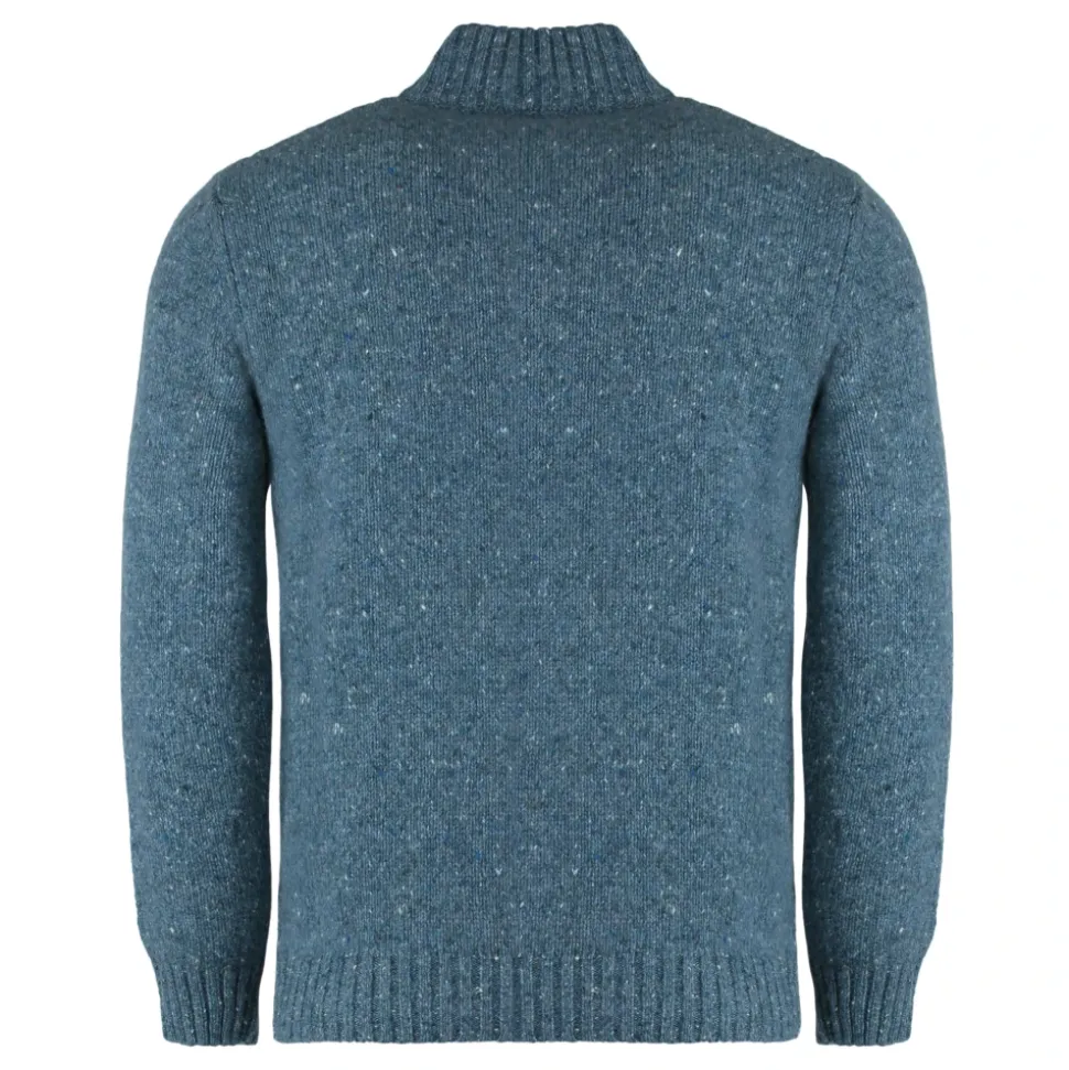 Heather Wool Blend Turtleneck Sweater
