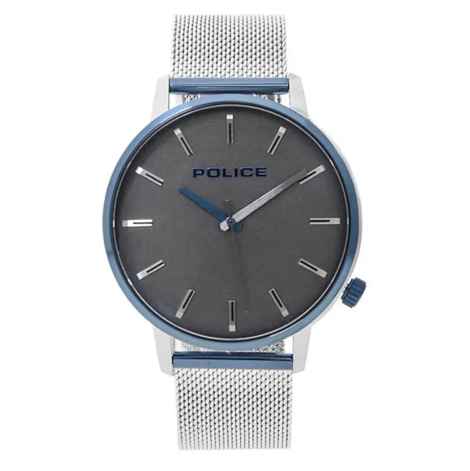 Herreklokke grå 42 mm rustfritt stål armbånd MARMOL PL.15923JSTBL