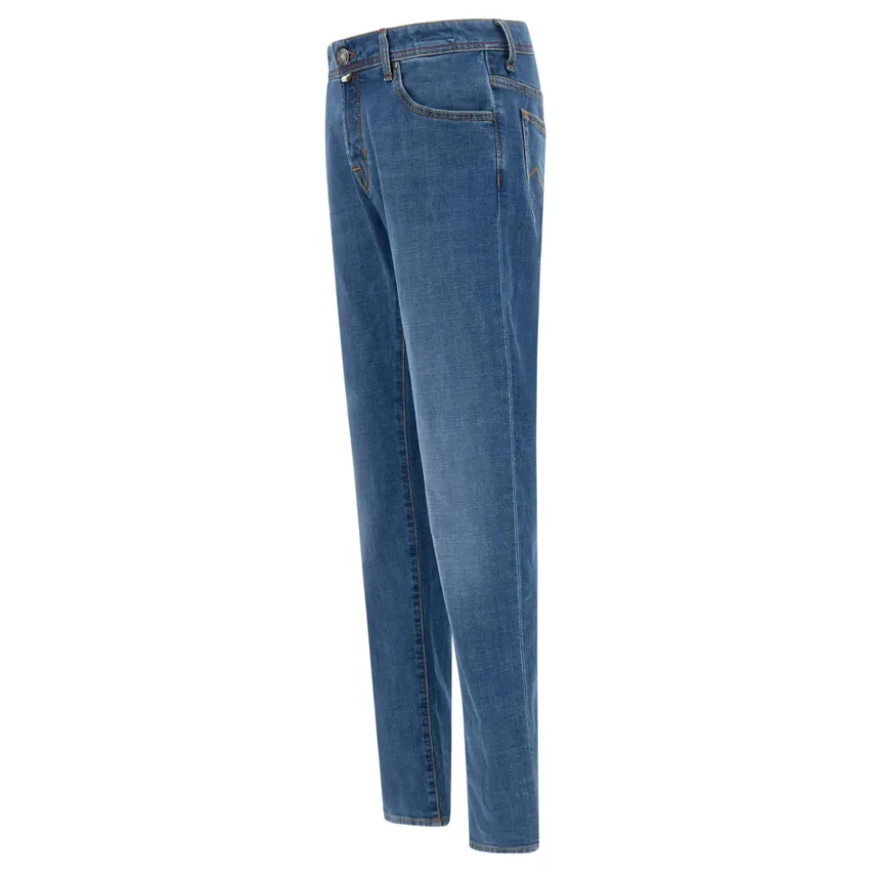 Herre Nick Jeans, Blå Denim