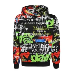 Hettegenser med All Over Print