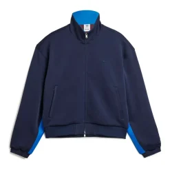 High Neck Zipped Track Top Piquet