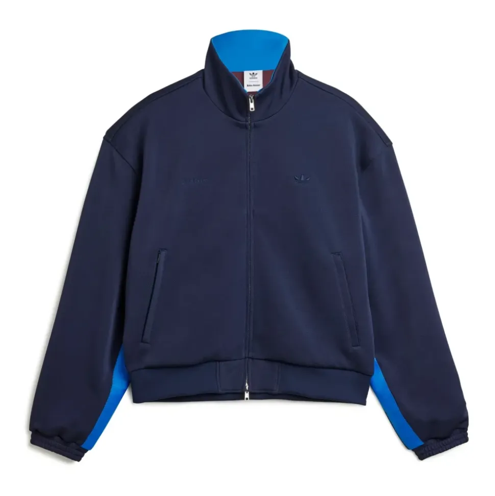 High Neck Zipped Track Top Piquet