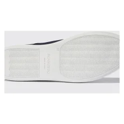 Håndlagde Blå Semskede Monkstrap Sneakers