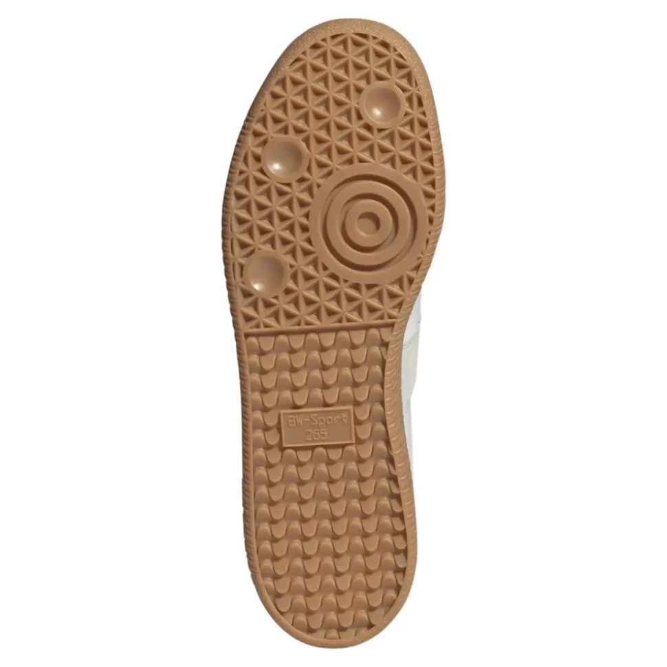 Hvite Skinn Sneakers Snøring Gummisåle