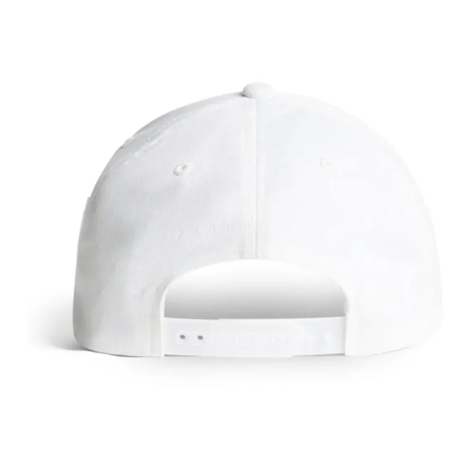 Hvit Flexfit Heath Cap med Logo