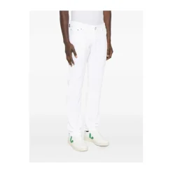 Hvit Klassisk Straight Leg Jeans