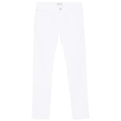 Hvit Klassisk Straight Leg Jeans