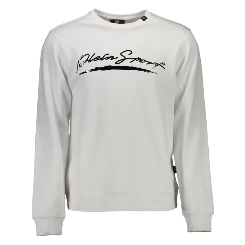 Hvit Langermet Crewneck Sweatshirt Print