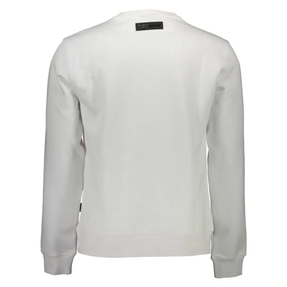 Hvit Langermet Crewneck Sweatshirt Print