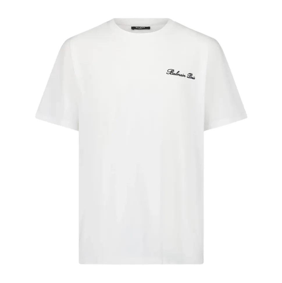 Hvit Logo T-skjorte