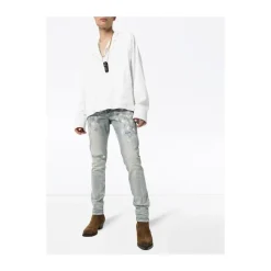 Hvitmalt Slim Fit Jeans