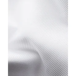Hvit teksturert twill slim fit skjorte