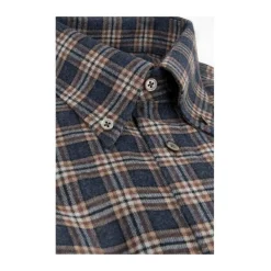 Indigo Blå Flanellskjorte