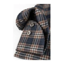 Indigo Blå Flanellskjorte