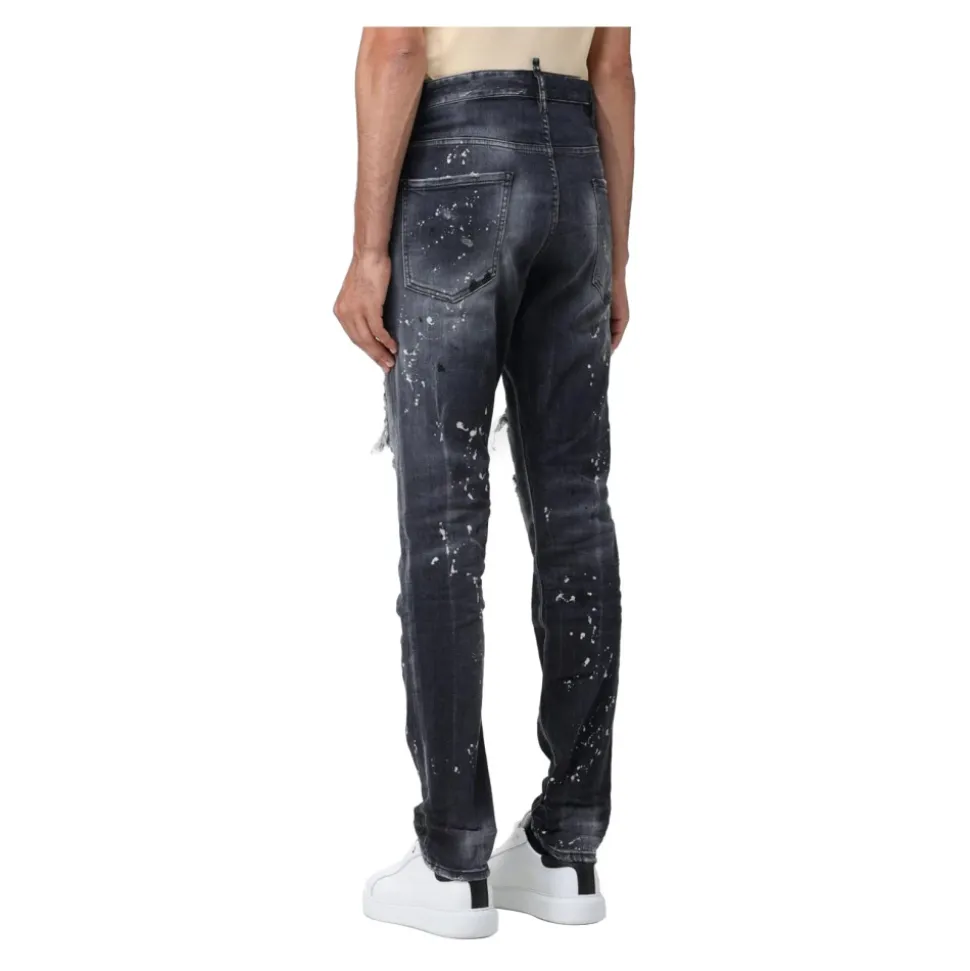Italienske Jeansbukser Laget i Italia