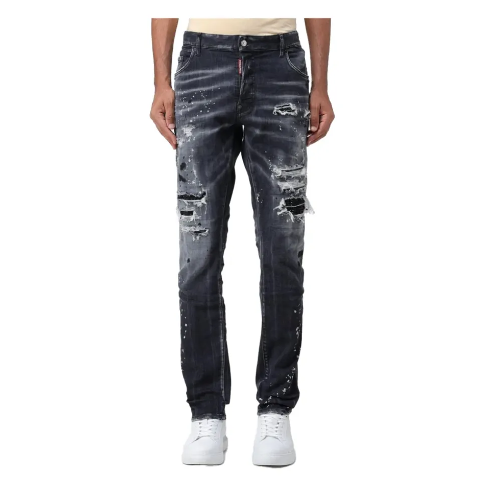 Italienske Jeansbukser Laget i Italia