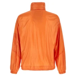 Jakke i skinnende nylon