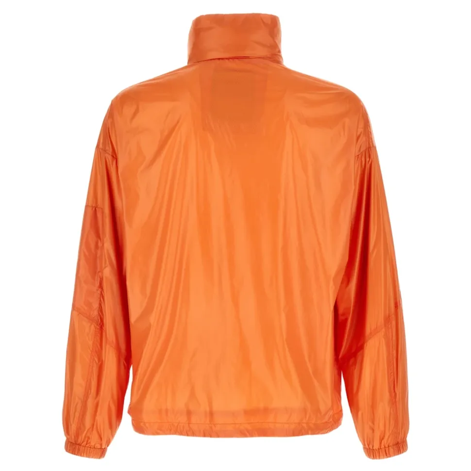 Jakke i skinnende nylon