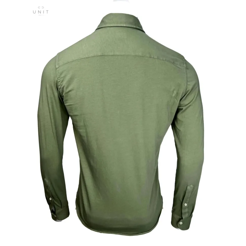Jersey Skjorte Oliv