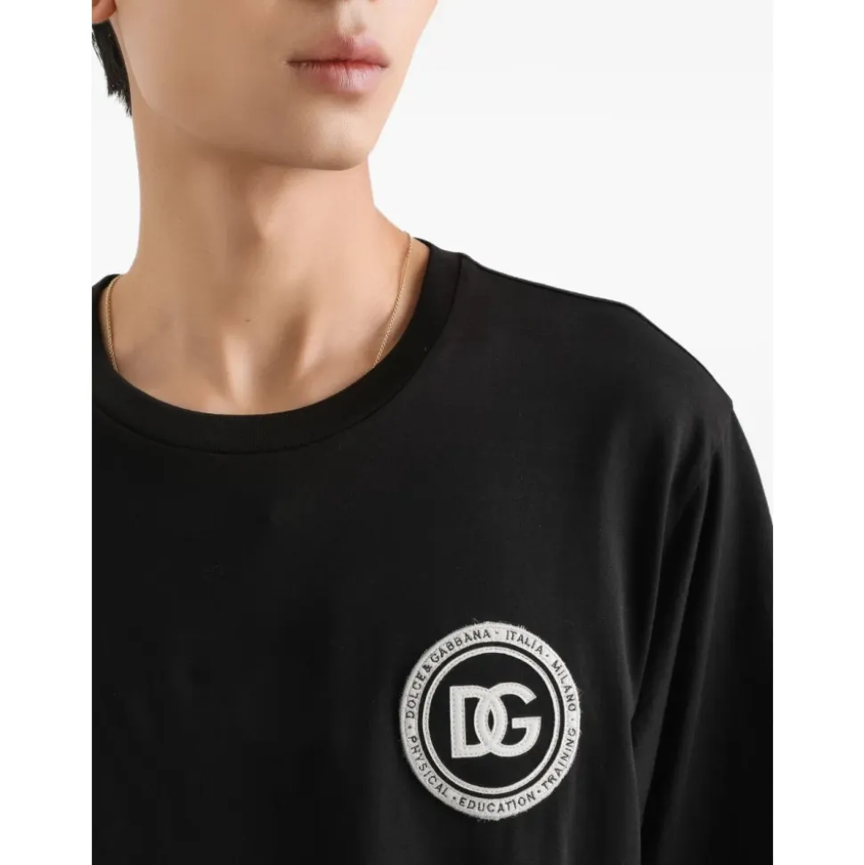 Jersey T-skjorte med merke